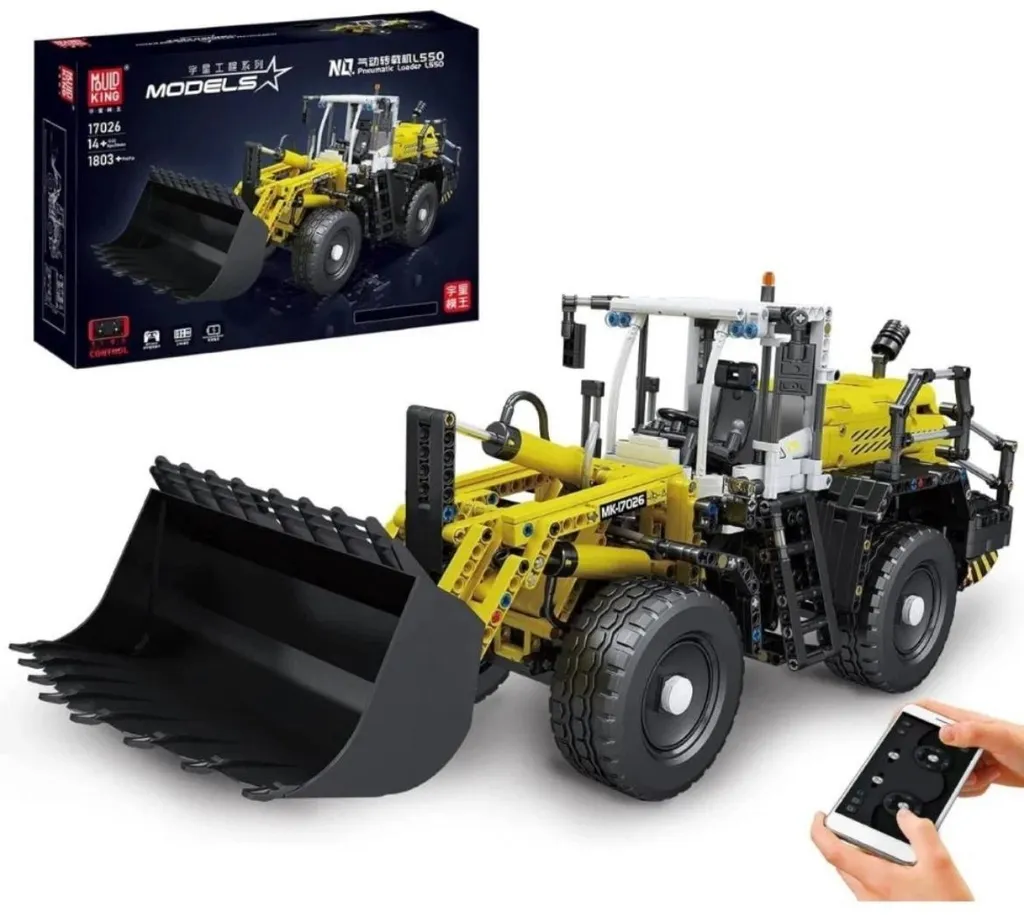 Mould King 17026 Chargeuse sur Pneus RC - Engin de Chantier 1803 Pièces - 9