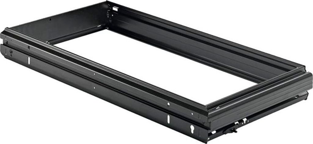 HETTICH Systema Top 2000 Hängeregistratur-Rahmen, 2 x A4 + R, KB 900 mm, schwarz