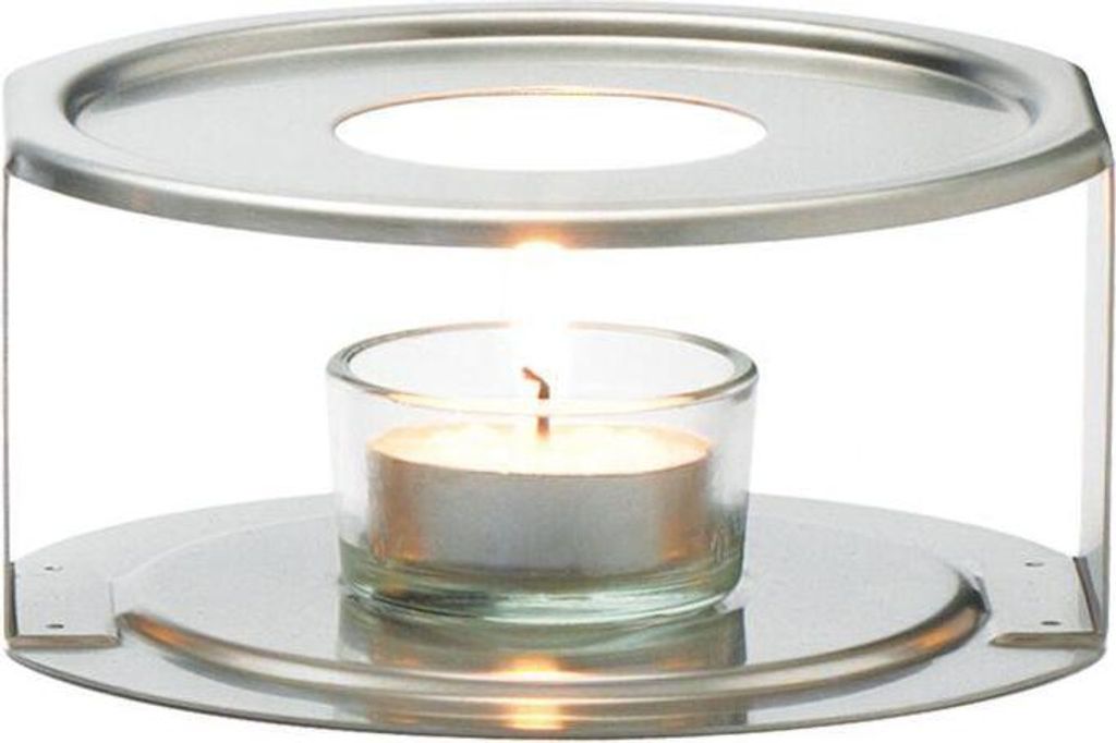 Trendglas Edelstahlstövchen - Durchmesser: 17cm