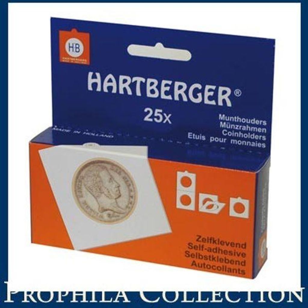 Lindner 8320395 HARTBERGER® Münzrähmchen-25er-Packung Produktbild 