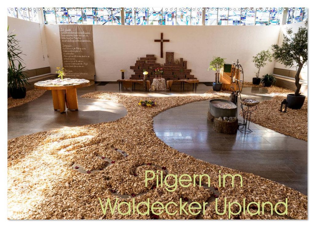 Pilgern im Waldecker Upland (Wandkalender 2027 DIN A2 quer), CALVENDO Monatskalender