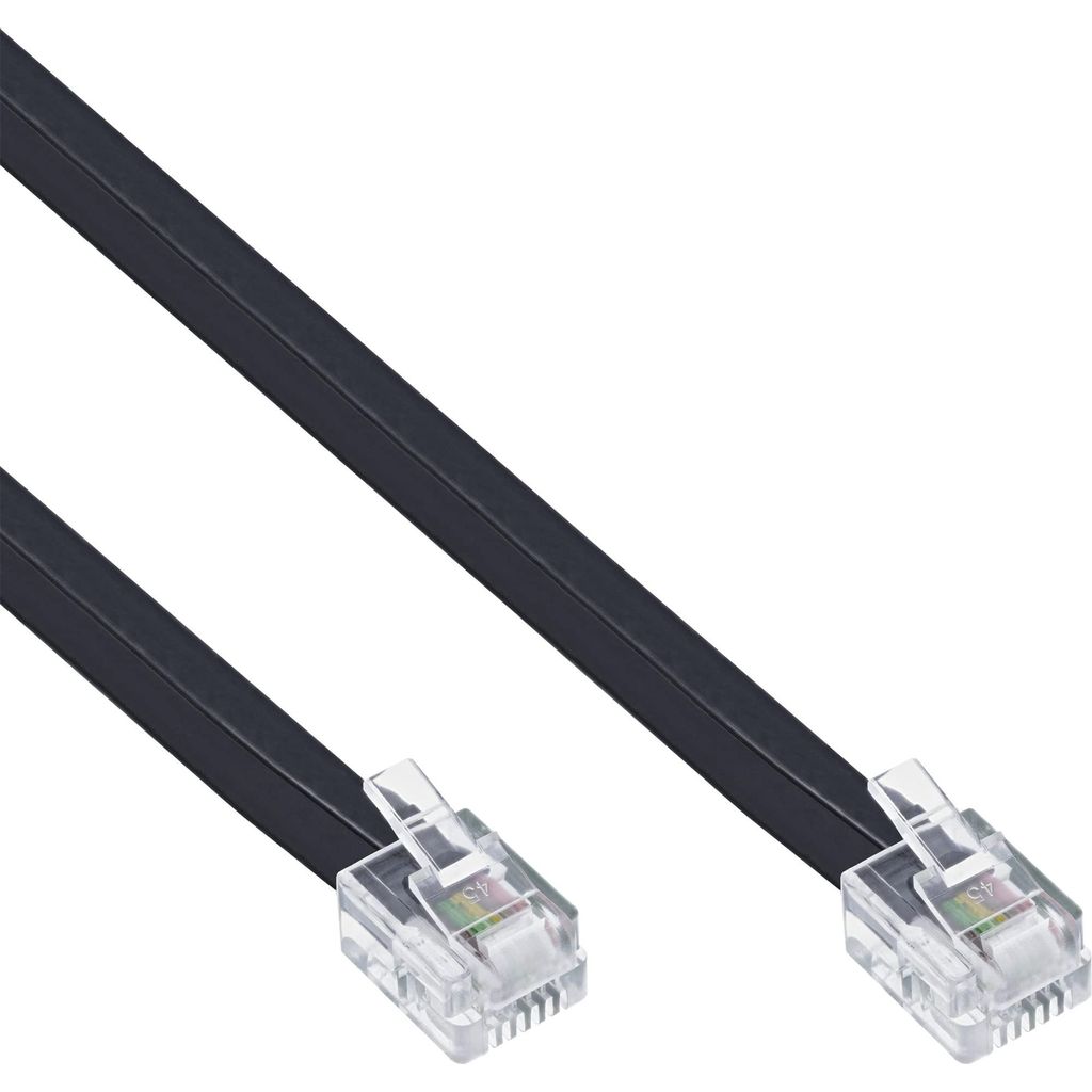 InLine Modularkabel RJ12, Stecker / Stecker, 6adrig, 6P6C, Produktbild 