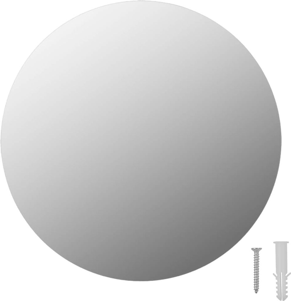 vidaXL Rahmenloser Spiegel Rund 30 cm Glas