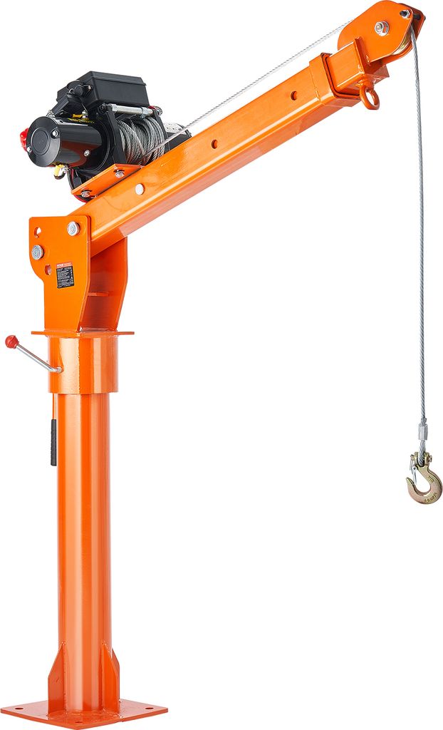 VEVOR Elektrischer Pick Up Kran, 998 kg, zusammenklappbarer LKW-Kran mit elektrischer Winde 2721 kg, Ladekran aus Stahl, 360° schwenkbarin der Fabrik