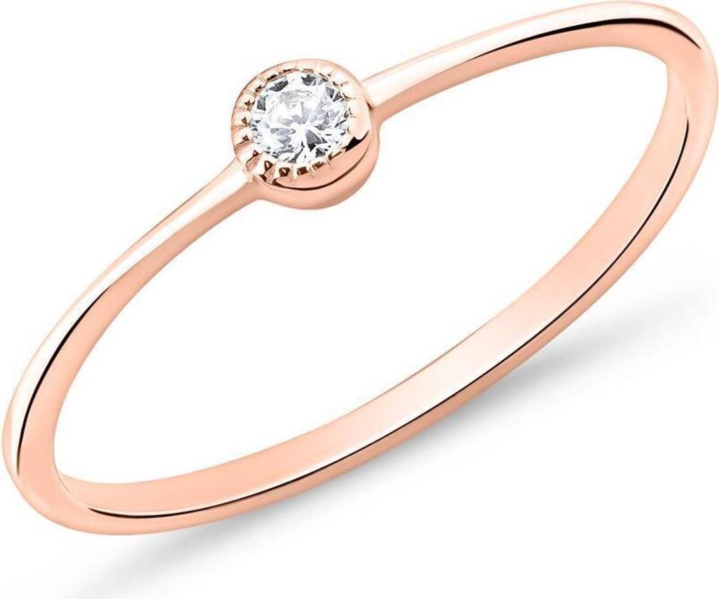 Damenring von JEWLIX aus rosévergoldetem 925er Silber mit Zirkonia