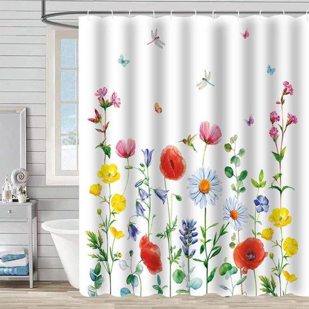Unyqoos® Minimalistischer Duschvorhang 180 x 180 cm, Produktbild 