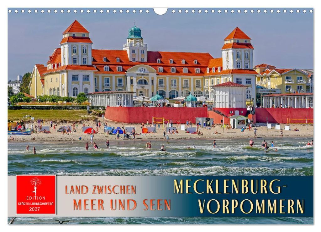 Mecklenburg-Vorpommern - Land zwischen Meer und Seen (Wandkalender 2027 DIN A3 quer), CALVENDO Monatskalender