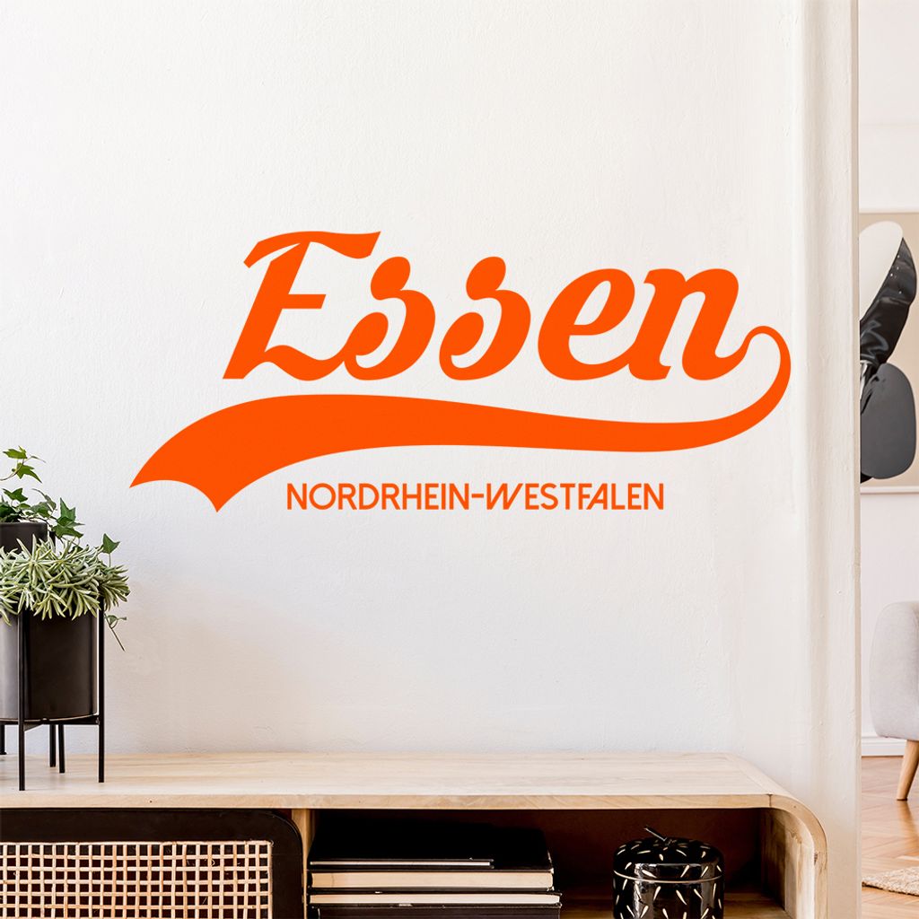Essen Nordrhein-Westfalen Wandtattoo Wandaufkleber Wall Sticker - Dekoration, Küche, Wohnzimmer, Schlafzimmer, Badezimmer