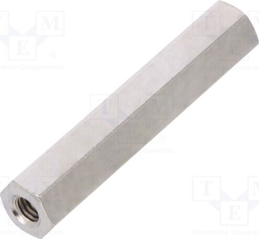 10x Distanzmuffe mit Gewinde Innengew: M3 30mm sechskant Messing 114X30 Distanzele