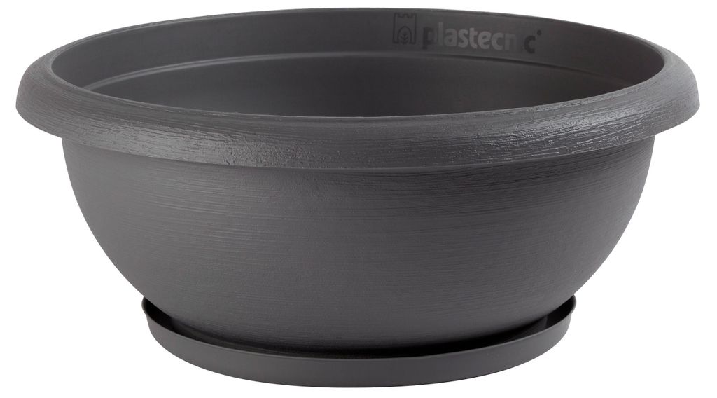 PLASTECNIC S.p.a. Květinová mísa TERRAE antracit s Obrázek produktu 