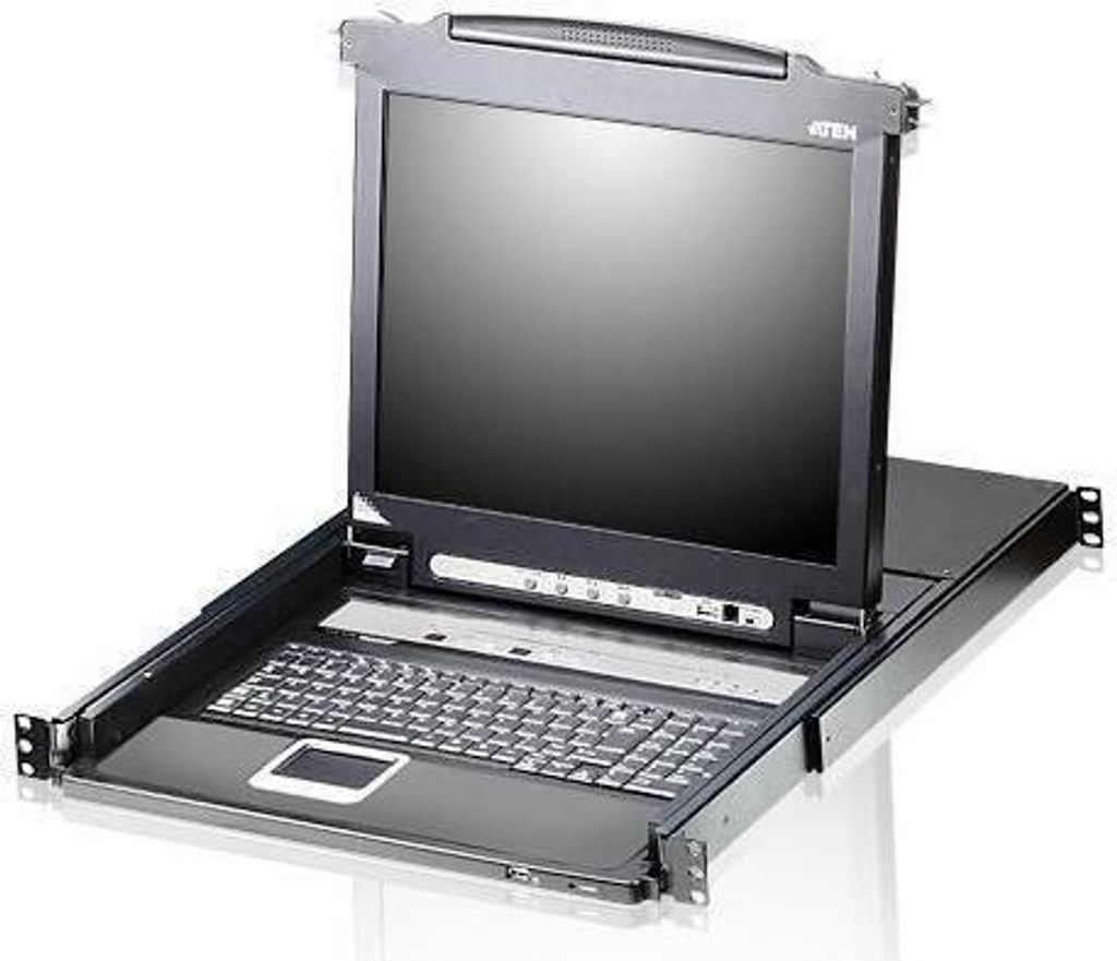 ATEN CL5708M, 1280 x 1024 Pixel, WUXGA, Rack-Einbau, 1U, Schwarz