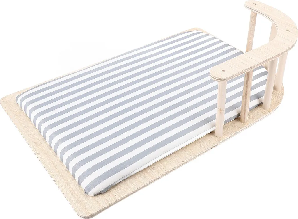 Couchage surélevé en bois avec coussin chaud - Idéal petit chien