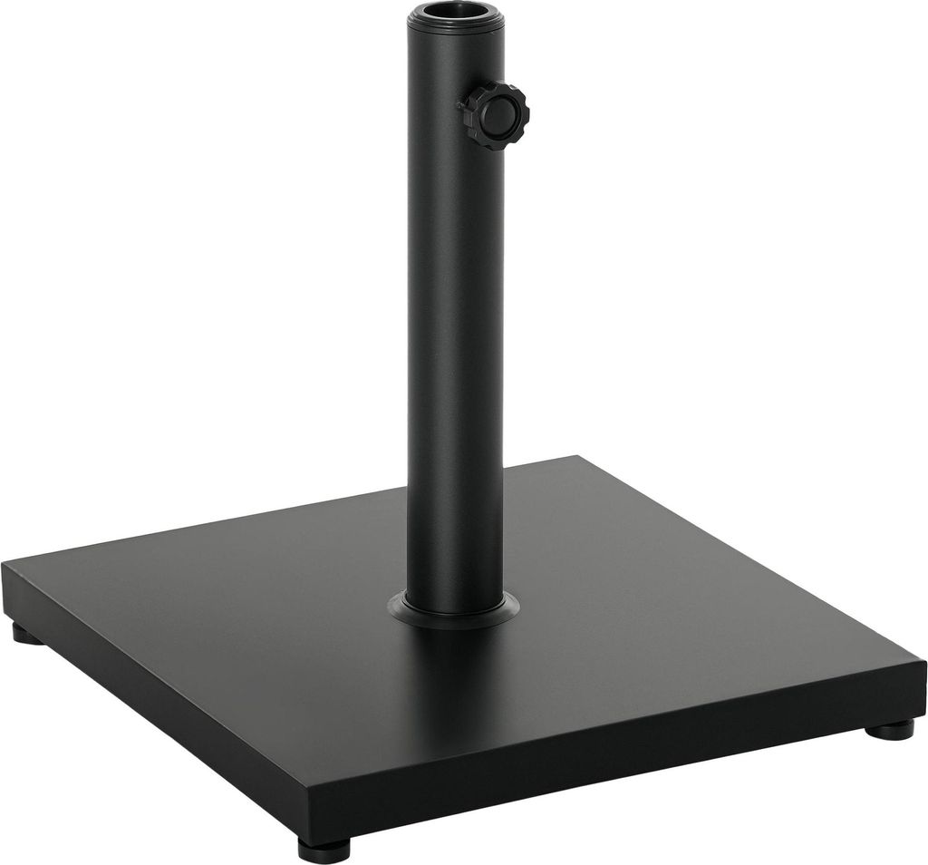Sonnenschirmständer 13 kg Schirmständer, Quadratisch Schirmhalter, Schirmgewicht, Ständer für Sonnenschirm 35/38/48mm Rohrdurchmesser, für Bal...
