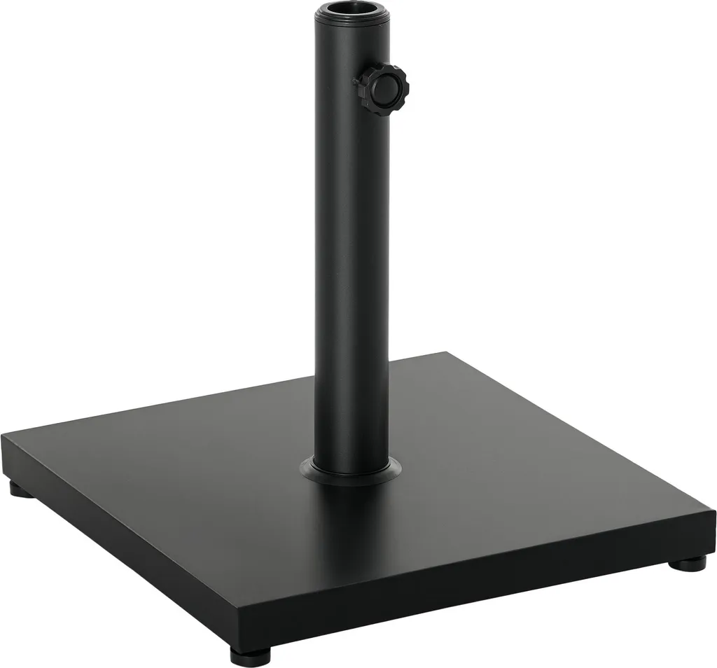 Support Parasol pour Terrasse et Jardin en Ciment Noir Stable 13 kg