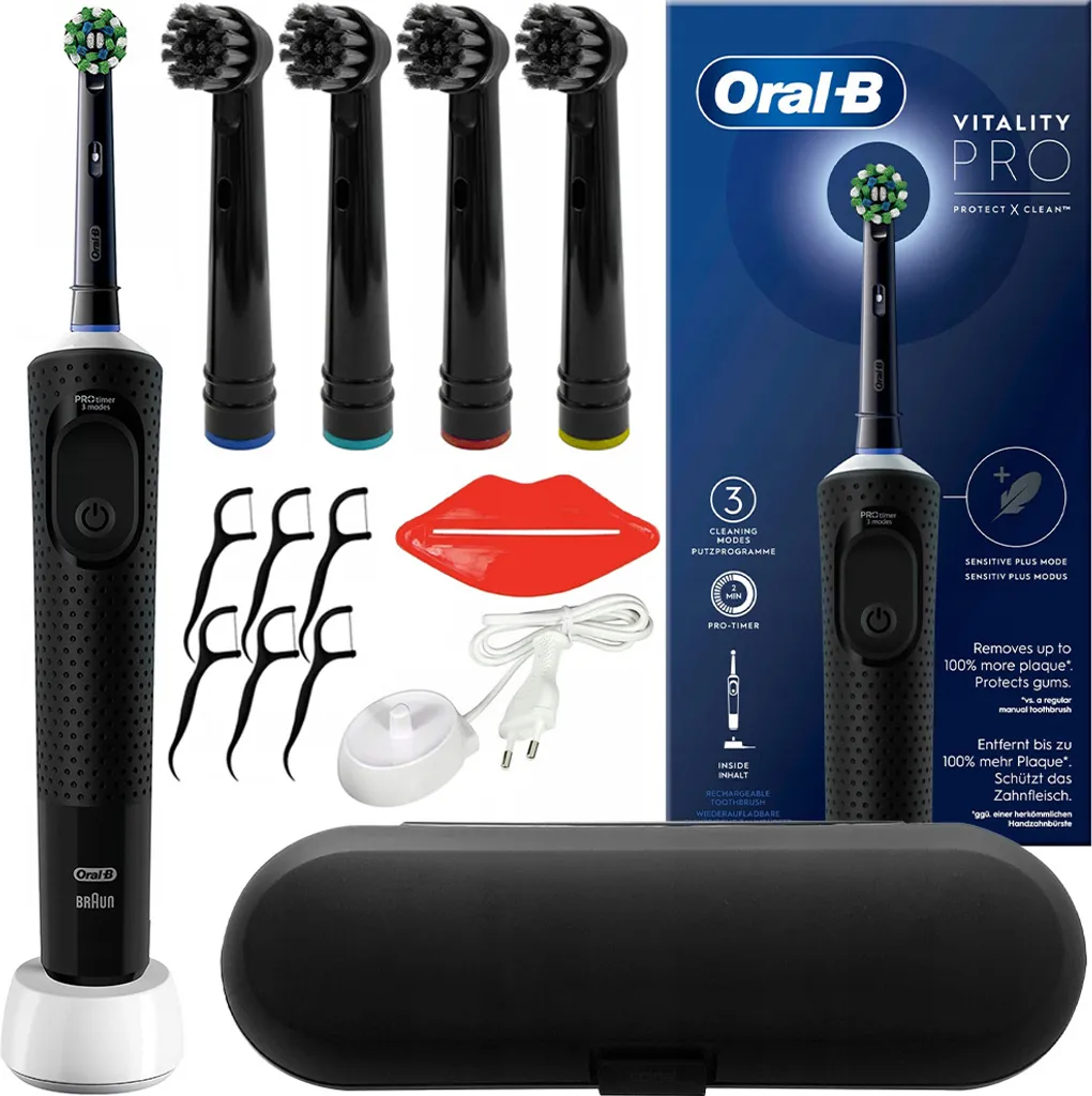 Brosse à dents électrique rechargeable Oral-B Vitality Pro D103 Noire