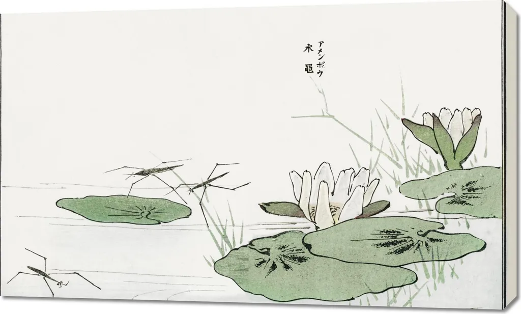 Tableau 100x60 cm Nartniki w Stawie de Morimoto Toko - Art Japonais Vintage