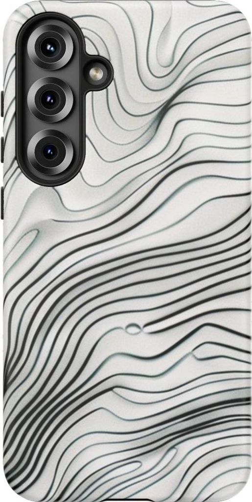 Minimalistische Topografie-Linien – Handyhülle Kompatibel mit Galaxy S25 Plus