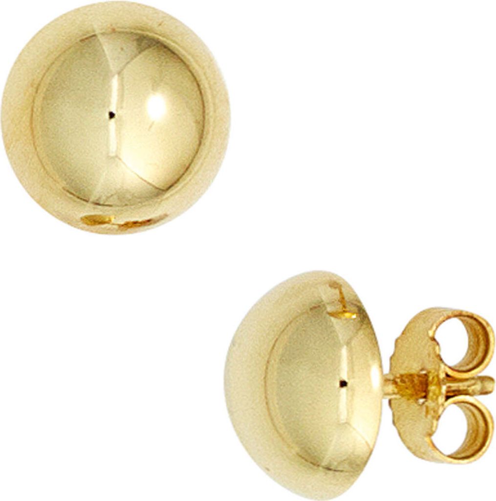 Ohrstecker Ohrringe Stecker Halbkugel 7,8mm 333 Gold Gelbgold Ohrschmuck Damen