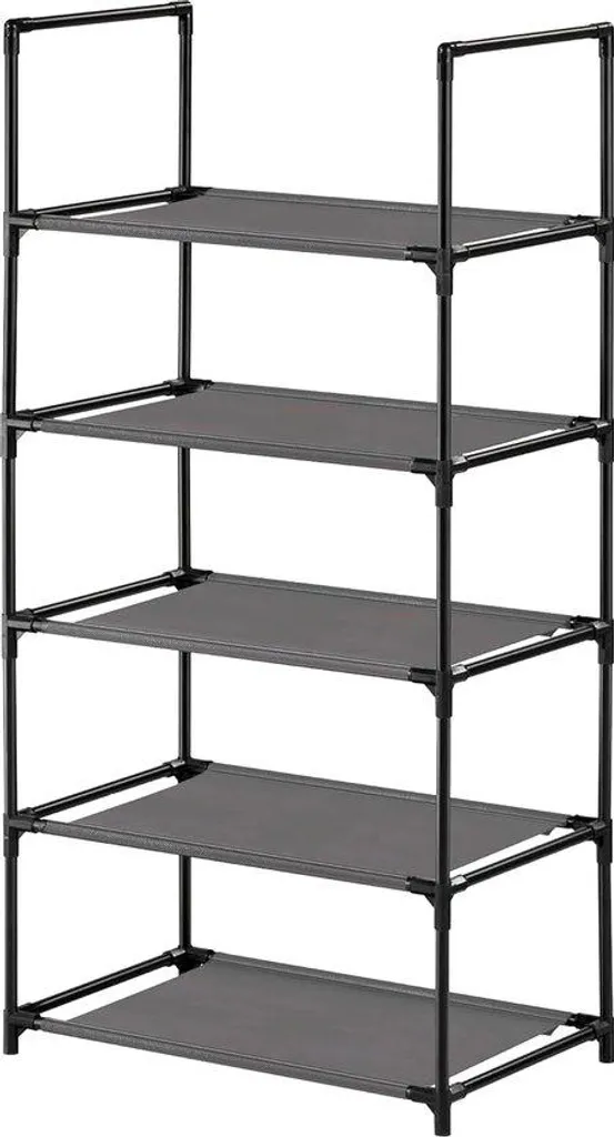 Armoire à chaussures 5 étagères en plastique (28x45x89 cm) Modèle H45