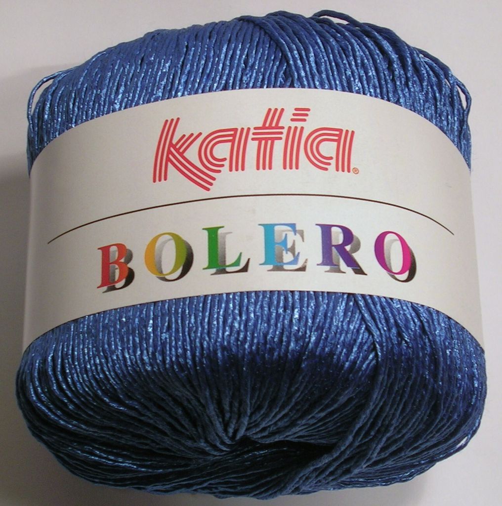 BOLERO, glänzendes BW-Mischgarn von Katia, Farbe BLAU (10), ca. 125m/50g