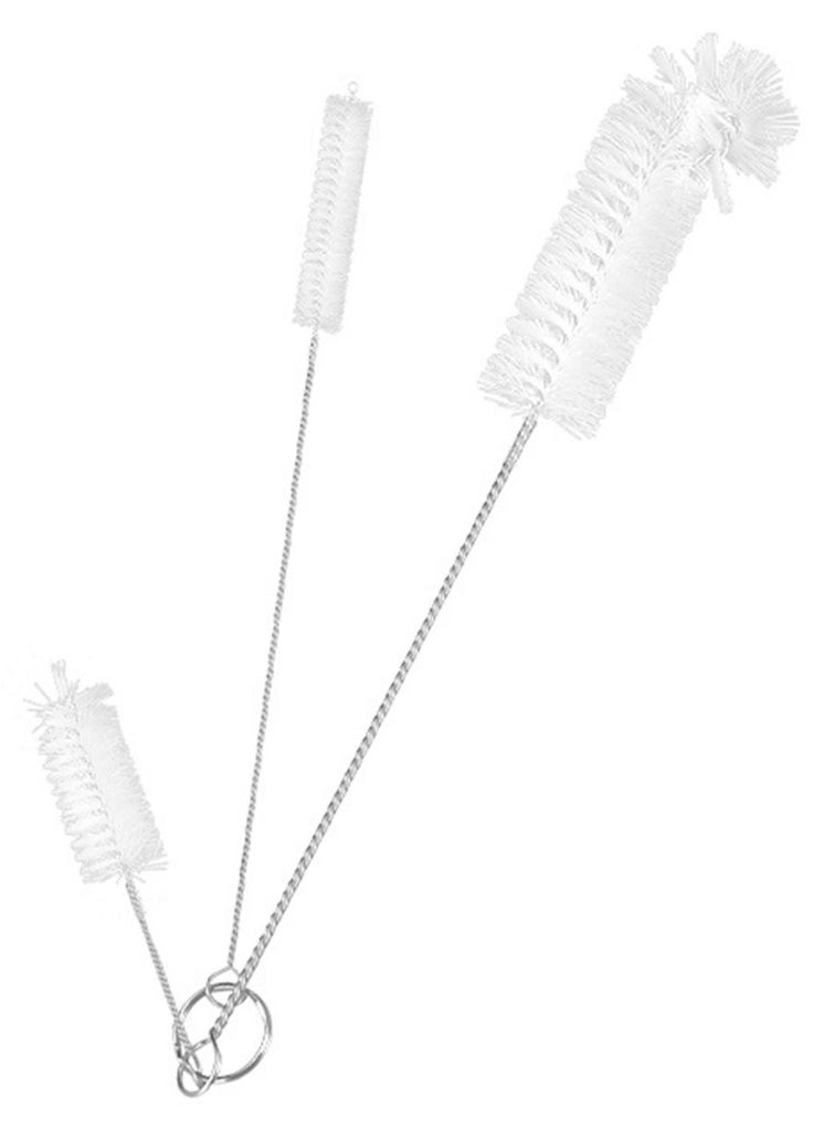 Reinigungsbürste mit verlängertem Stiel für die gründliche Reinigung von hohen Gläsern, Flaschen und Strohhalmen. Verschiedene Größen, flexi...