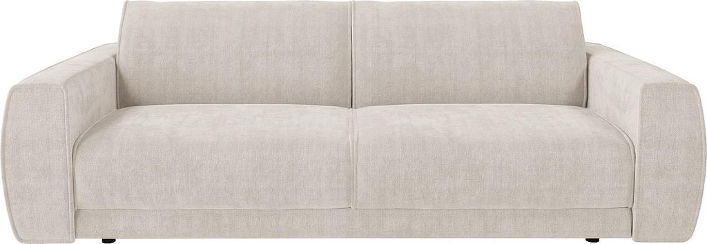 Sofa 4-Sitzer Schlafsofa Express - Chenille-Stoff Beige - Liegefläche 160 cm - Matratze 13 cm - VOMERA von Maison Céphy