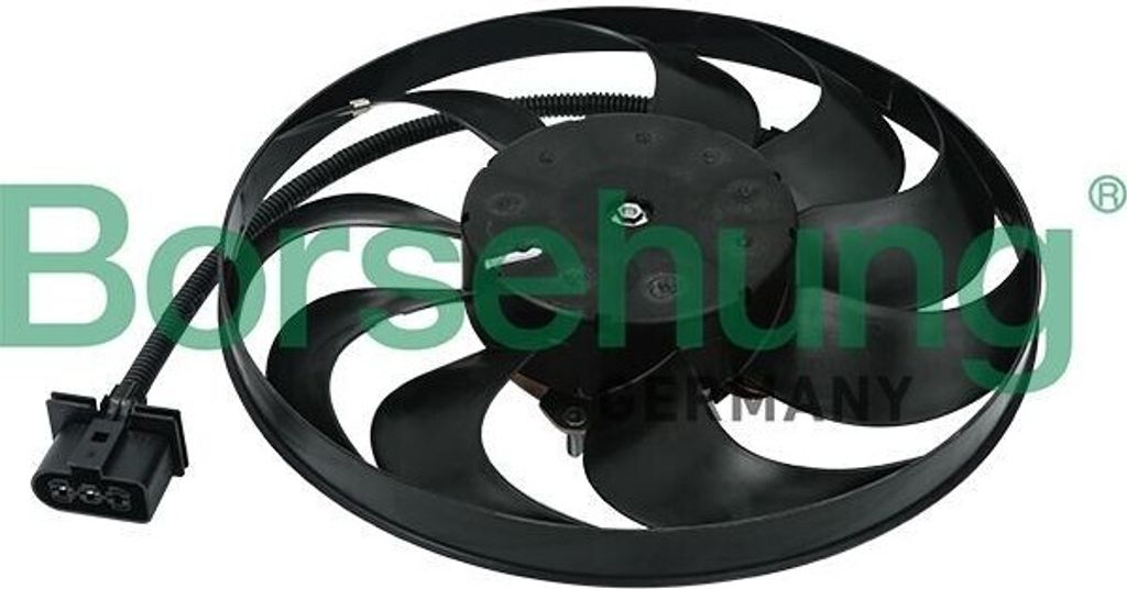 Borsehung B11493 Lüfter Motorkühlung Kühlerlüfter für VW POLO (9N) Wasserkühler