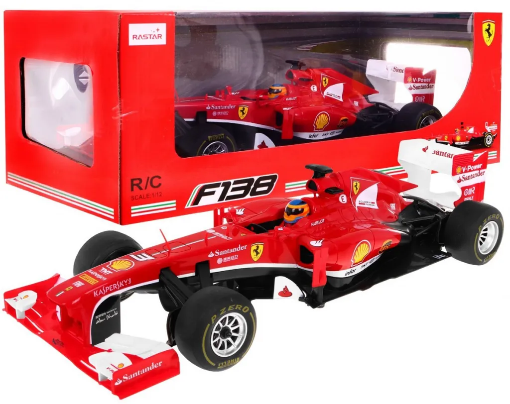 Jouet Ferrari F138 Télécommandée 1:12 pour Course Intérieure et Loisir