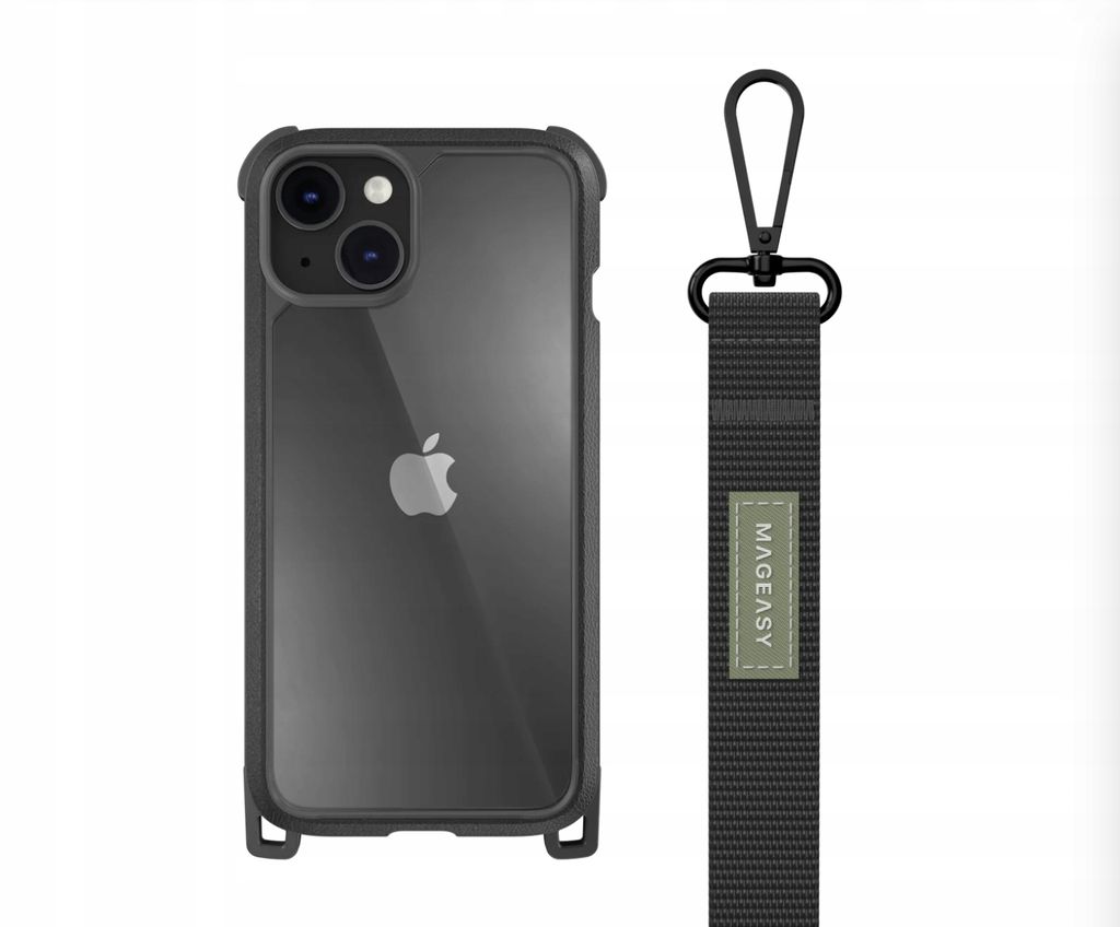 SwitchEasy ODYSSEY+ Rugged Utility Case für iPhone 14 mit Lanyard Schwarz