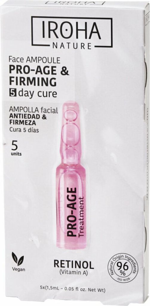 IROHA Anti-Age Retinol Behandlung Ampullen - Heilt in 5 Tagen