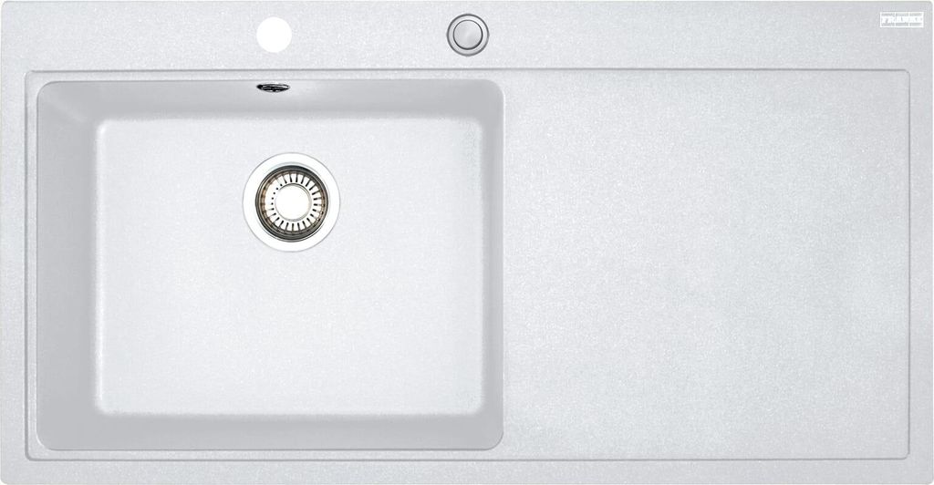 FRANKE MYTHOS MTG 611 Einbauspüle / Fraganit / Glacier / Becken Links / Druckknopf / 60 cm