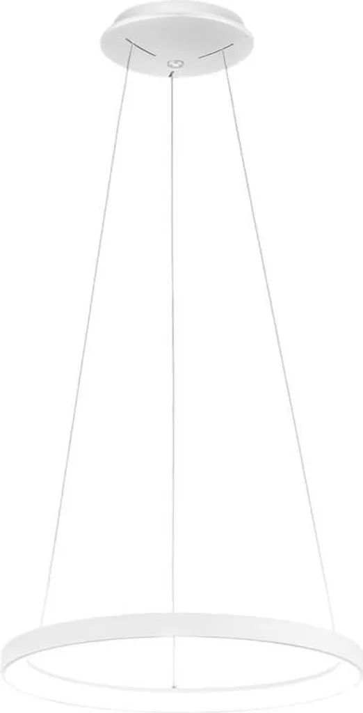 Suspension LED 50W Dimmable 2900lm avec Diffuseur Opale Blanc 60cm