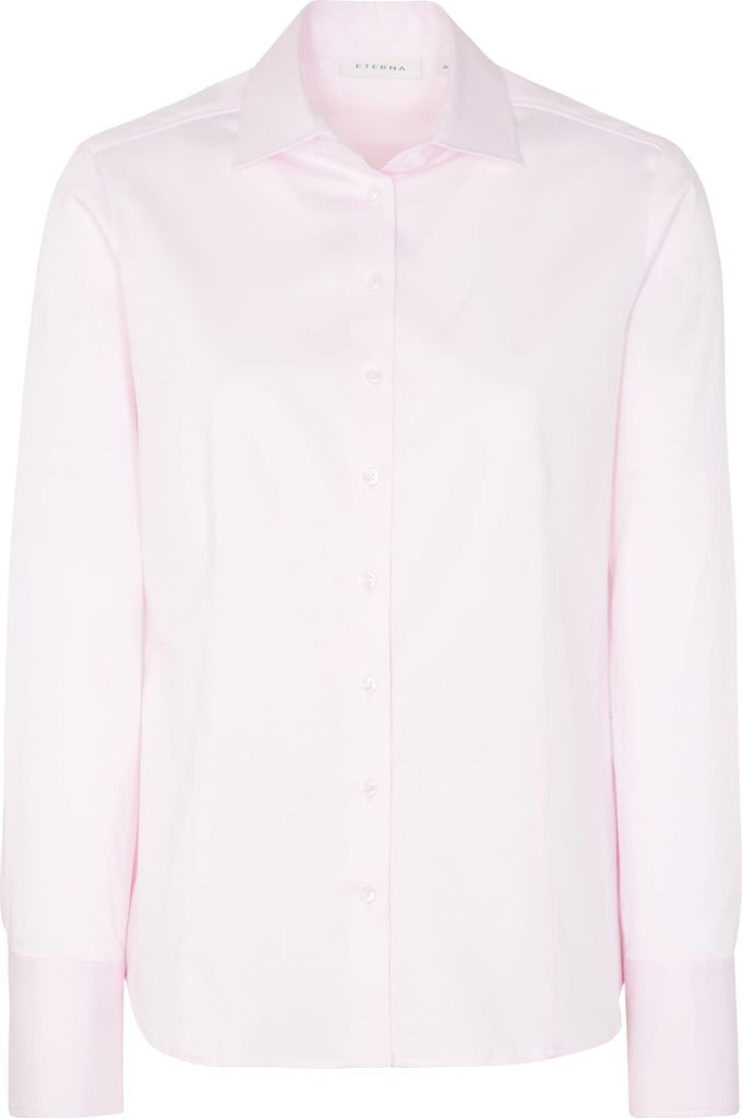 Eterna - Damen LANGARM Bluse, SATINBINDUNG, (5352 D708), Größe:42, Farbe:Rosa (85)