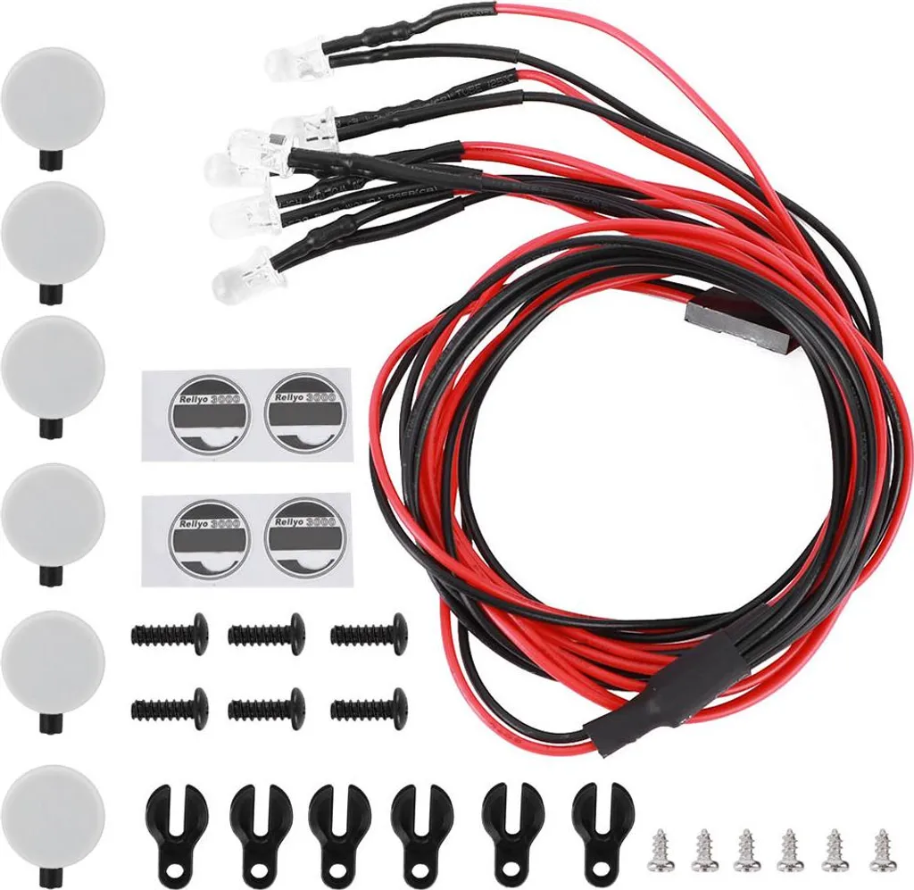 Luci Tetto LED 1/10 RC per Traxxas TRX4 e SCX10 II - Kit 6 LED