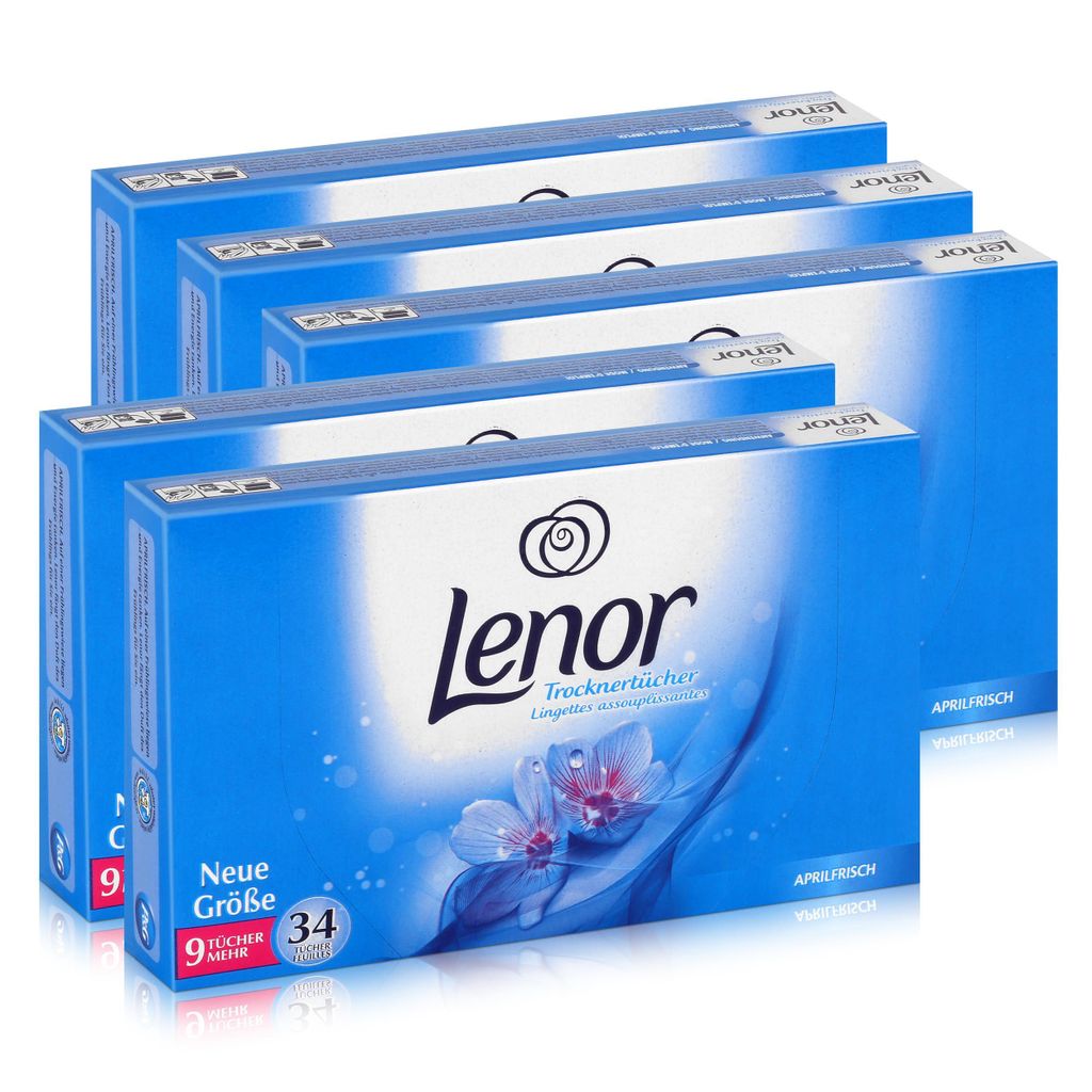 Lenor Trocknertücher Aprilfrisch 34 Tücher - Wäschepflege Produktbild 
