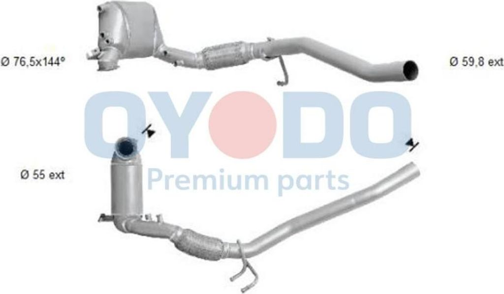 Oyodo 20N0029-OYO Dieselpartikelfilter DPF Rußpartikelfilter für VW Golf V Schrägheck (1K1) Euro 4 Abgasanlage Diesel