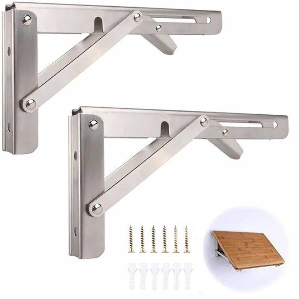 Supports muraux pliables pour gagner de la place métal robuste 90 kg