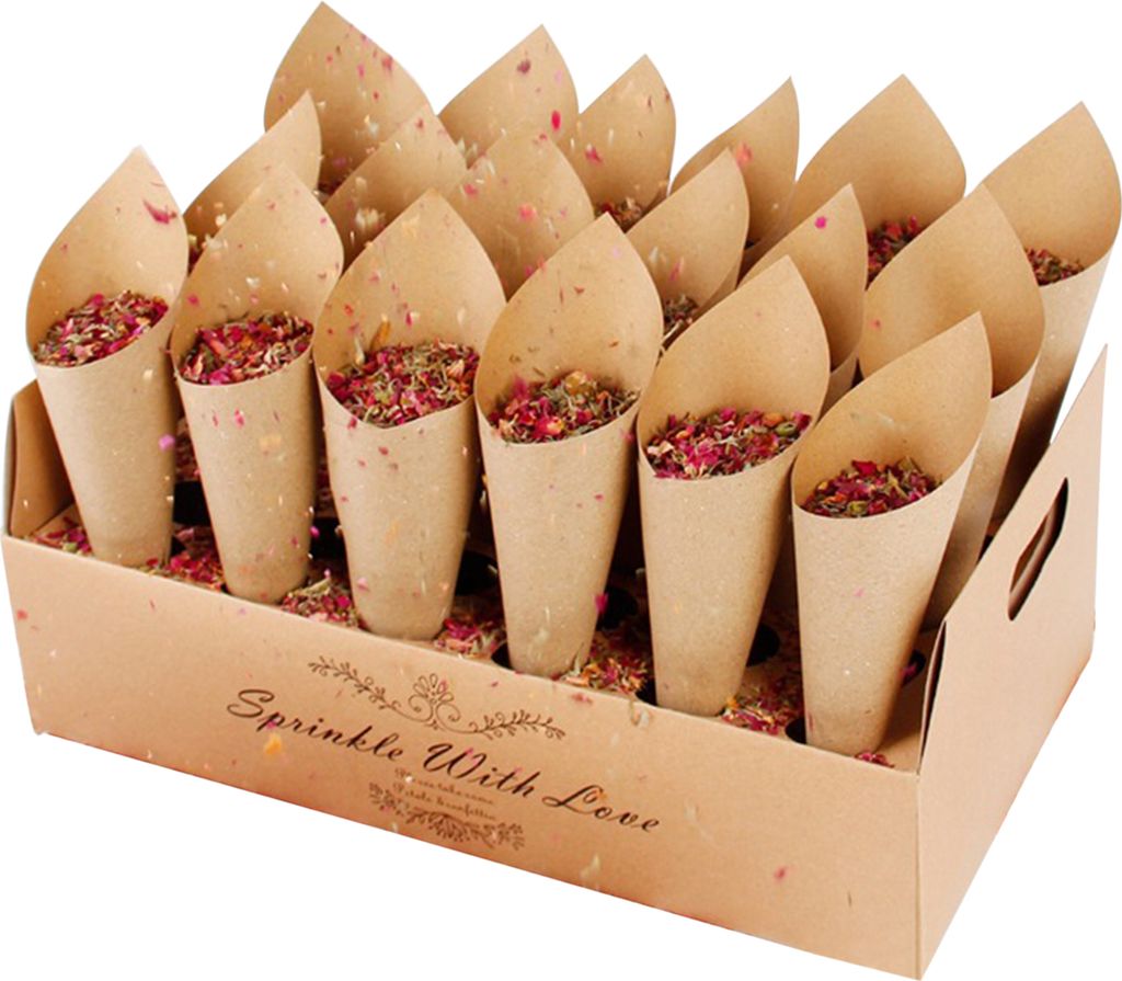 Konfetti -Kegelbox Lebensmittelqualität Hoch Haltbarkeit 5 Stile Konfetti Candy Food Cone Inhaber Party Papierablett Partyzubehör-B