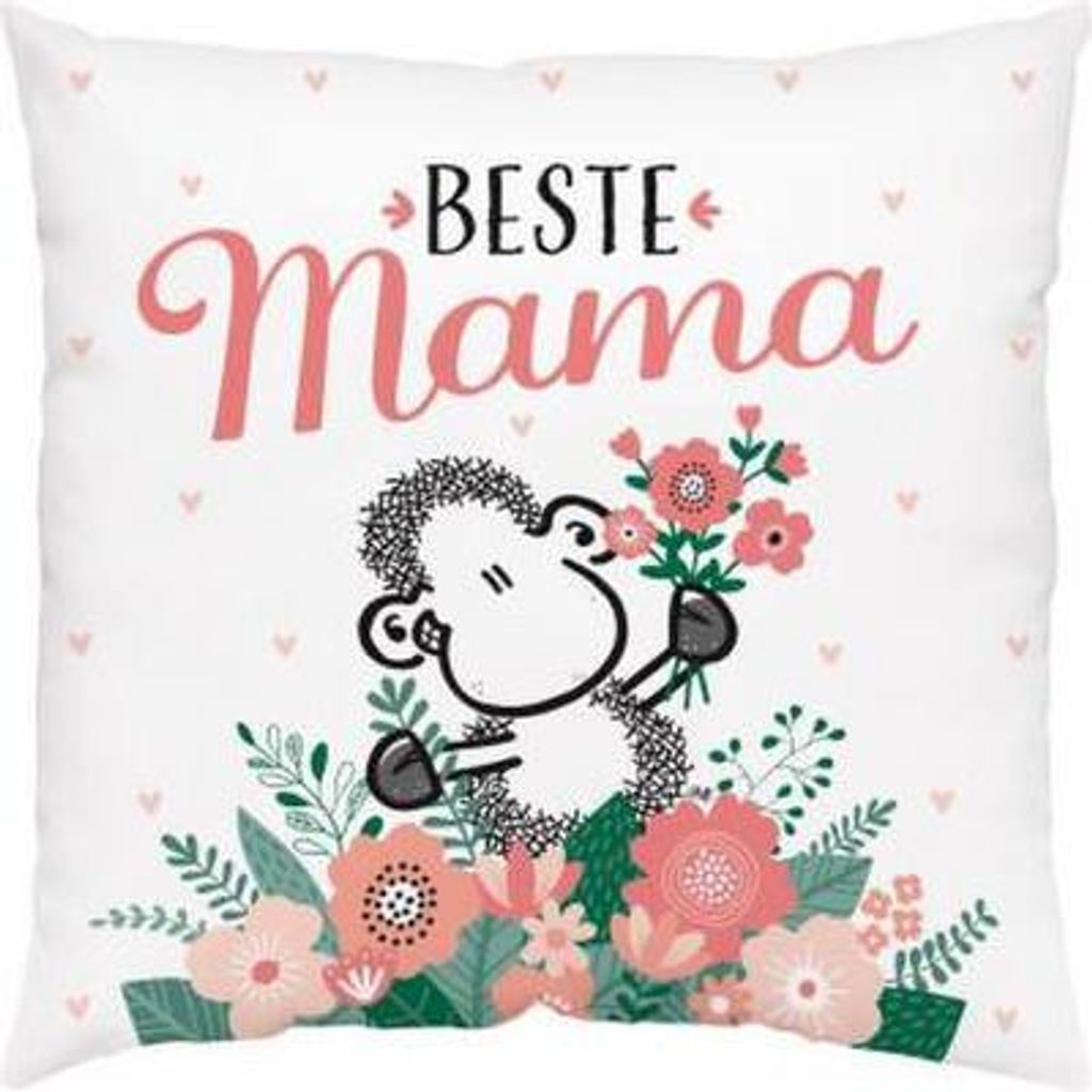 Baumwollkissen Motiv Sheepworld Beste Mama Produktbild 