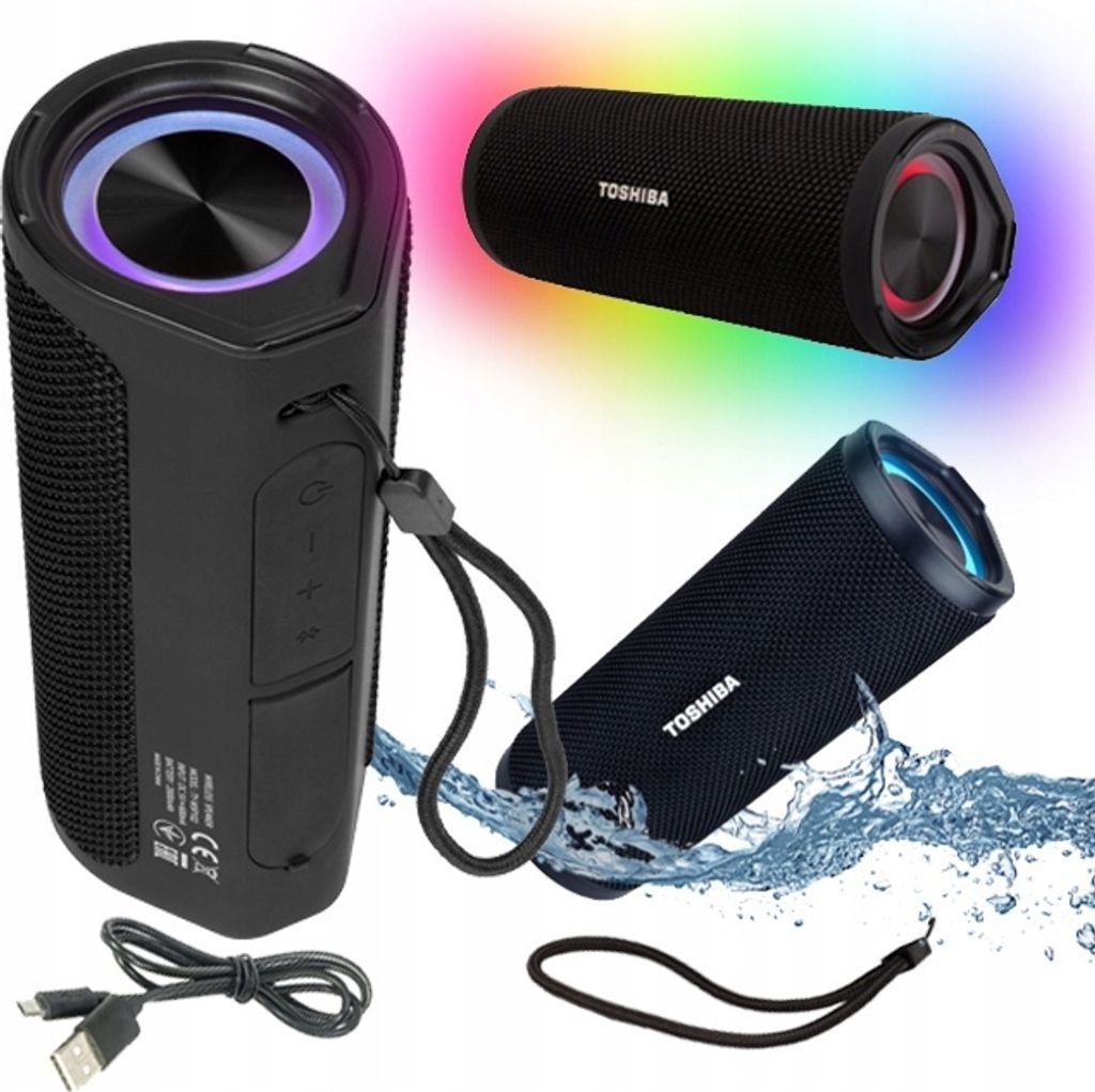Toshiba Partybox Bluetooth 20W Ip67 Led 10H Tws Usb Party Power Lautsprecher