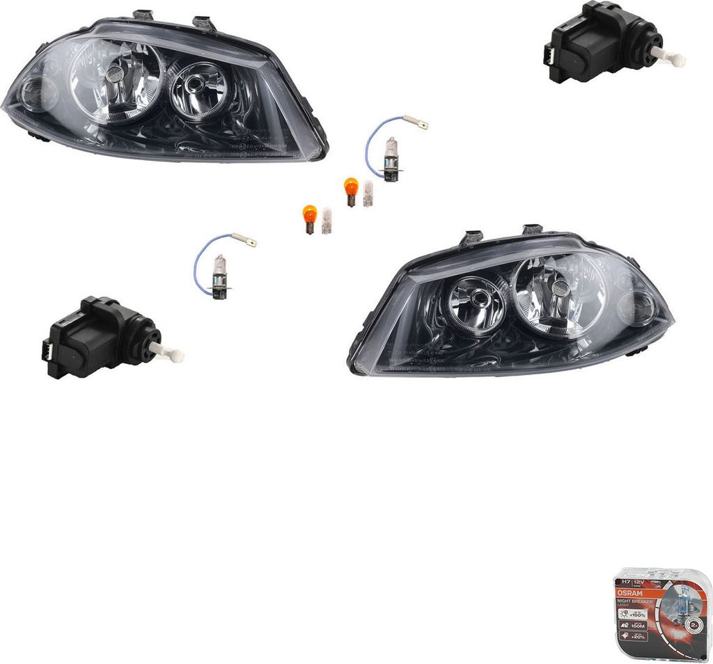 Johns, Scheinwerfer Osram Night Breaker Laser passend für Seat Ibiza 6L 02- Set Li. Re 6L1941751B 6L1941029B 6L1941029 6L1941006A 6L1941006C 6L194...