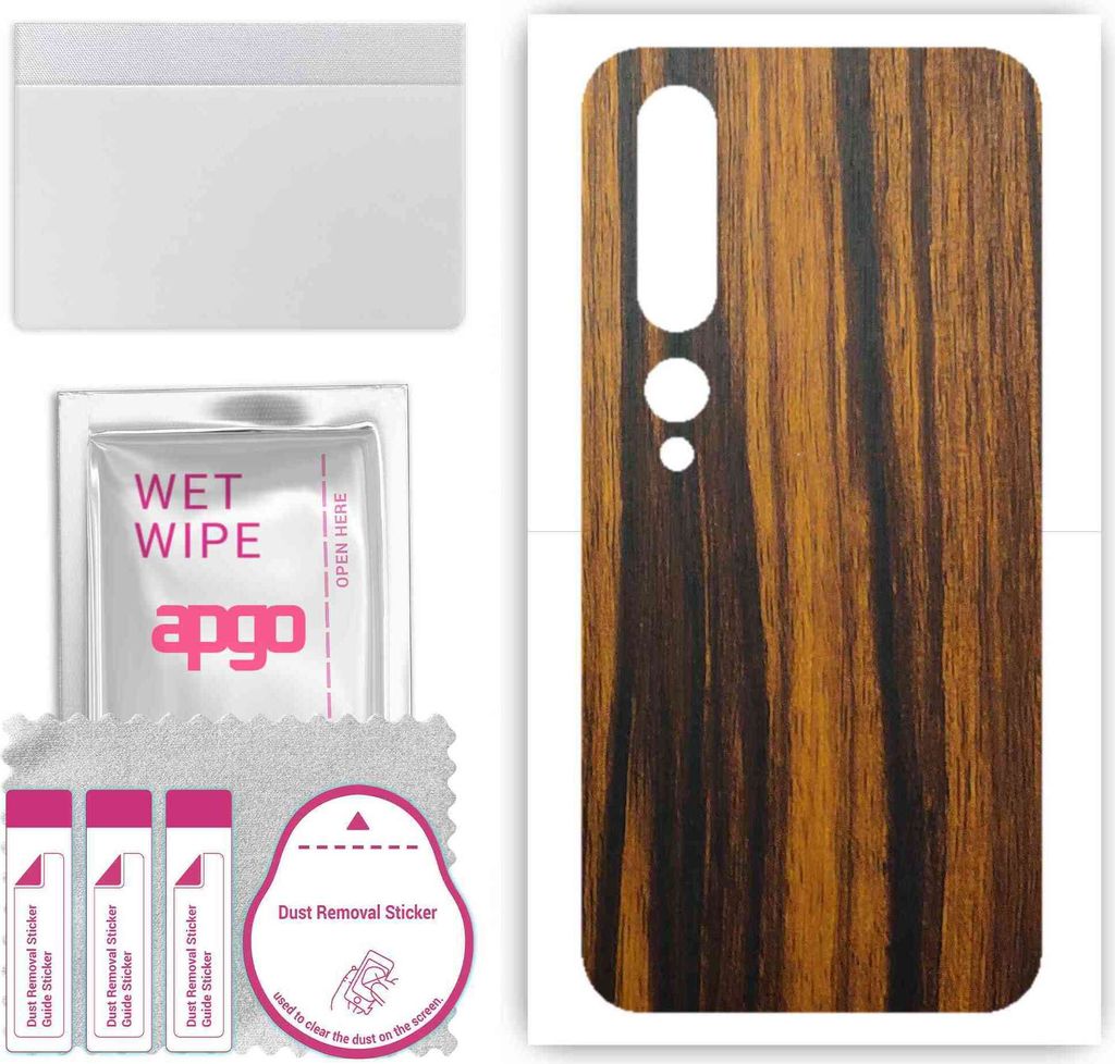 apgo Rückseite Schutzfolie, Skin, kompatibel mit Xiaomi Mi 10 Pro 5G, Hinten Displayschutzfolie aus Vinylfolie, kratzfest, einfache Montage - Tige...