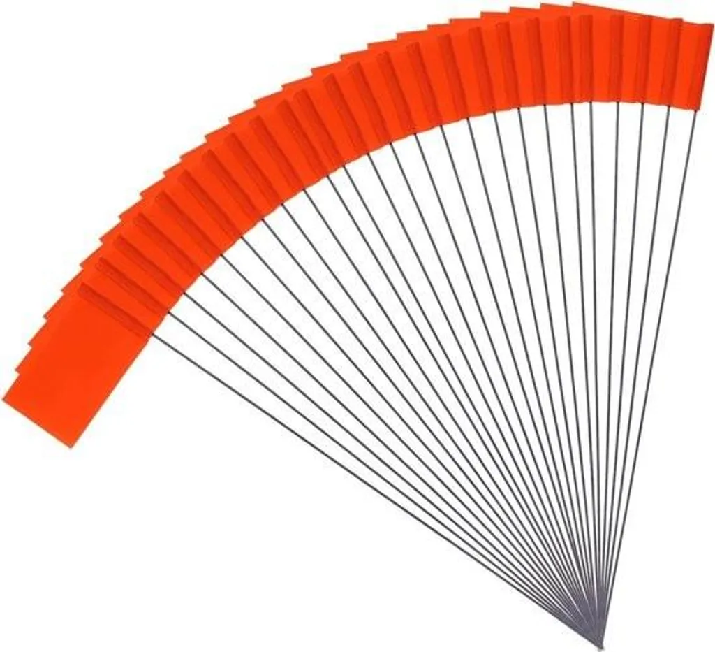 Évitez les dommages réseaux avec ces drapeaux de marquage orange vif