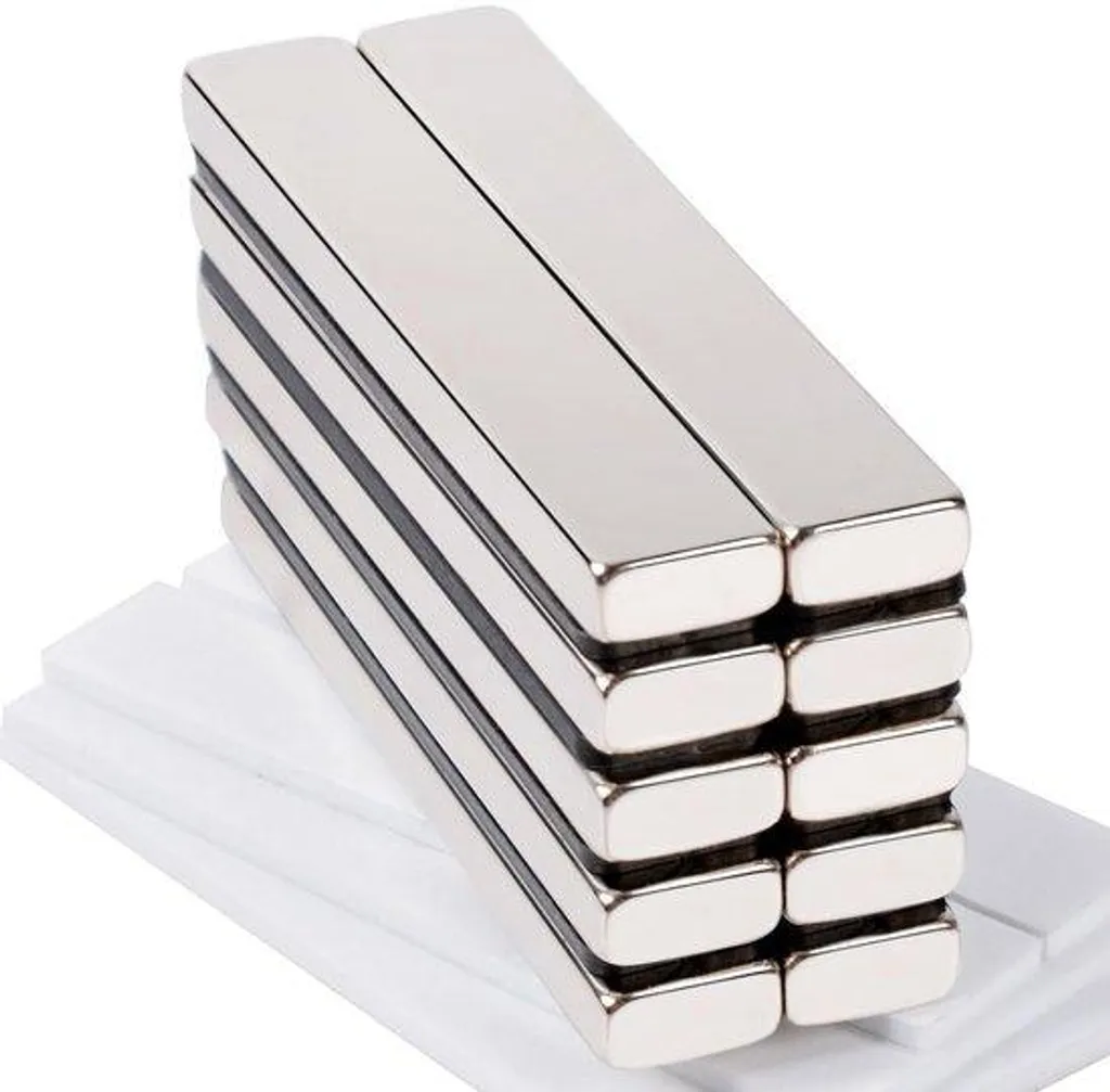 Aimants Rectangulaires 60x10x5 mm Extra Puissants en Néodyme Allecto