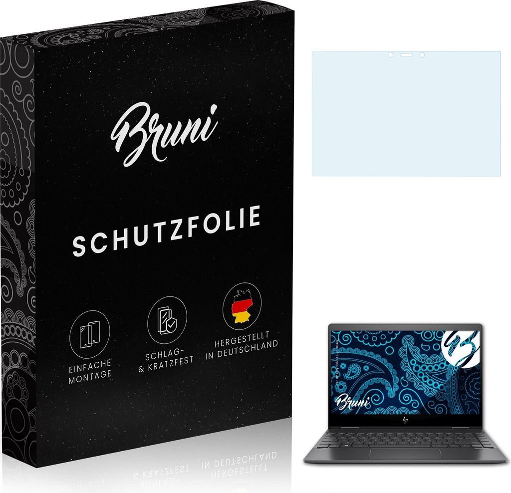 atFoliX 4061187838547, Laptop Bildschirmschutz, Transparent, HP, Envy x360 13-ar0104ng, Klare Bildschirmschutzfolie, Kratzresistent