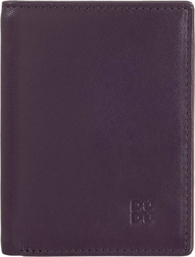 Grand portefeuille en cuir zippé DuDu 534505560 format compact noir