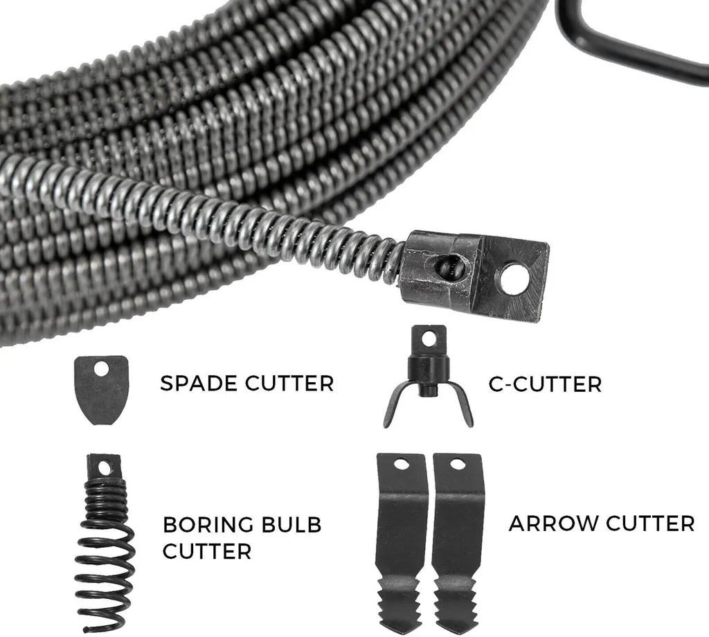 Câble d'évacuation 15M anti-bouchon pour conduits engorgés - 3