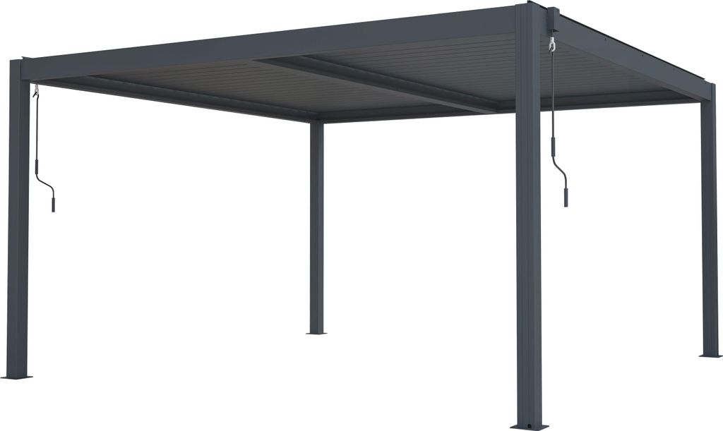 Pergola bioklimatyczna G21 Austin 4x4 m, antracytowa Zdjęcie produktu 