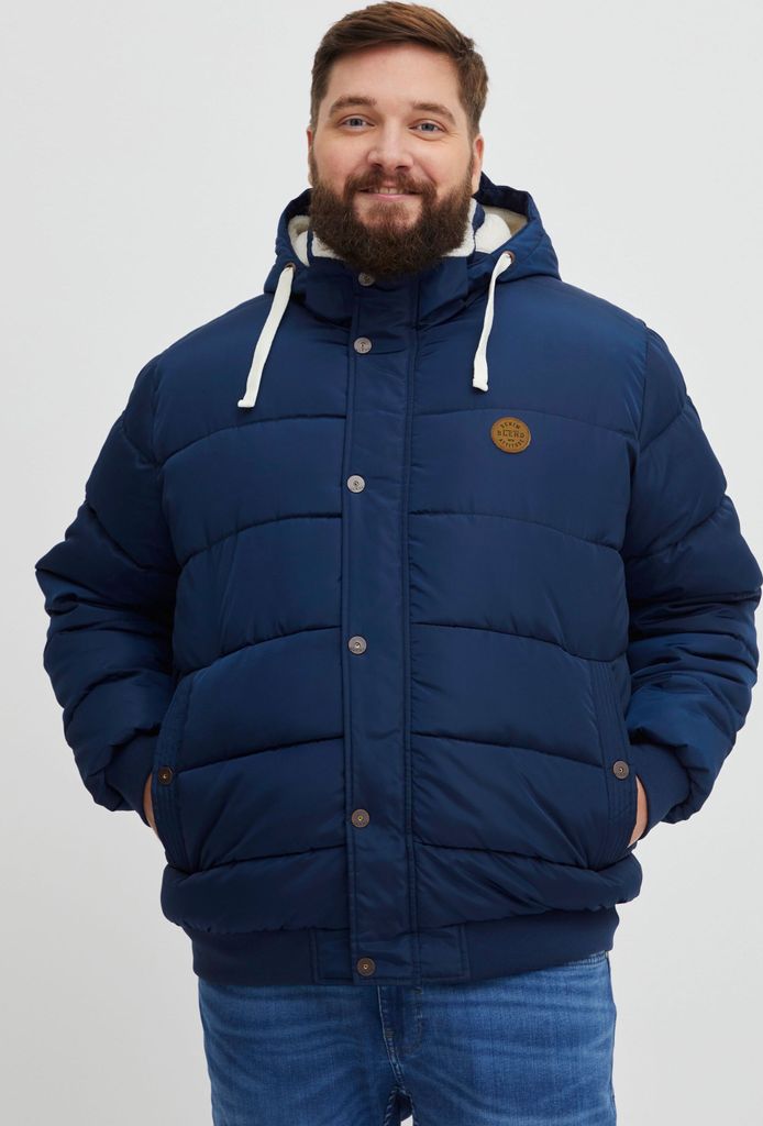 Blend BHFrederico BT Herren Winterjacke Herrenjacke Jacke Big&Tall Blouson mit Kapuze, Rippbündchen und Teddyfutter Regular Fit