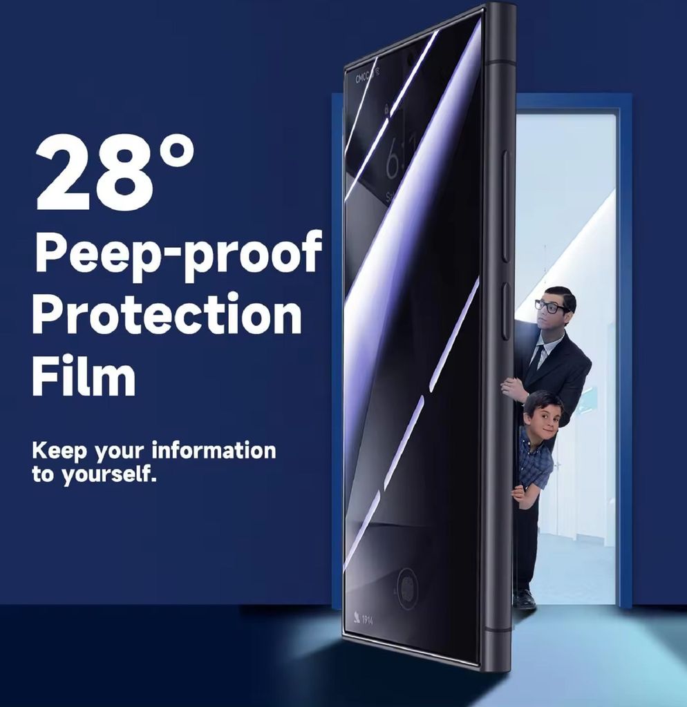 3x Blickschutz 9H Panzerglas für iPhone 15 Pro Max PRIVACY Produktbild 5